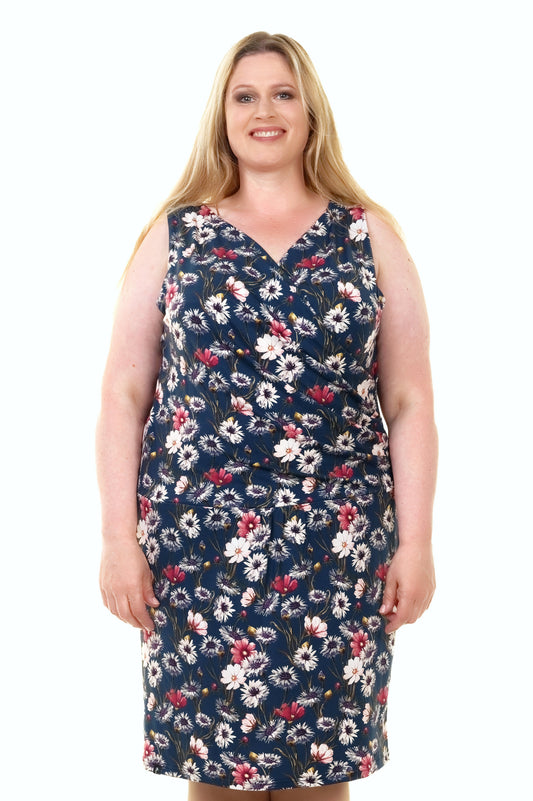 SALE Size 3XL Aphrodite dress red flowers 