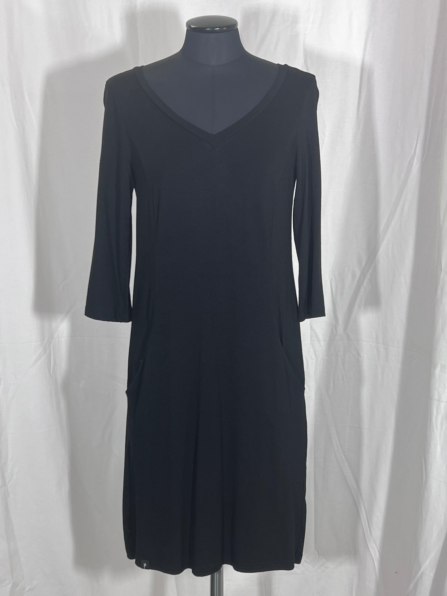 2. Hand Größe XS Lang arm Kleid Schwarz