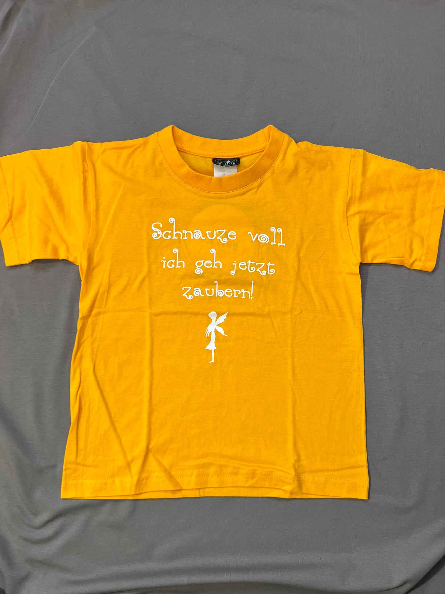 Kinder shirt 7-8 Jahre gelb Schnauze voll