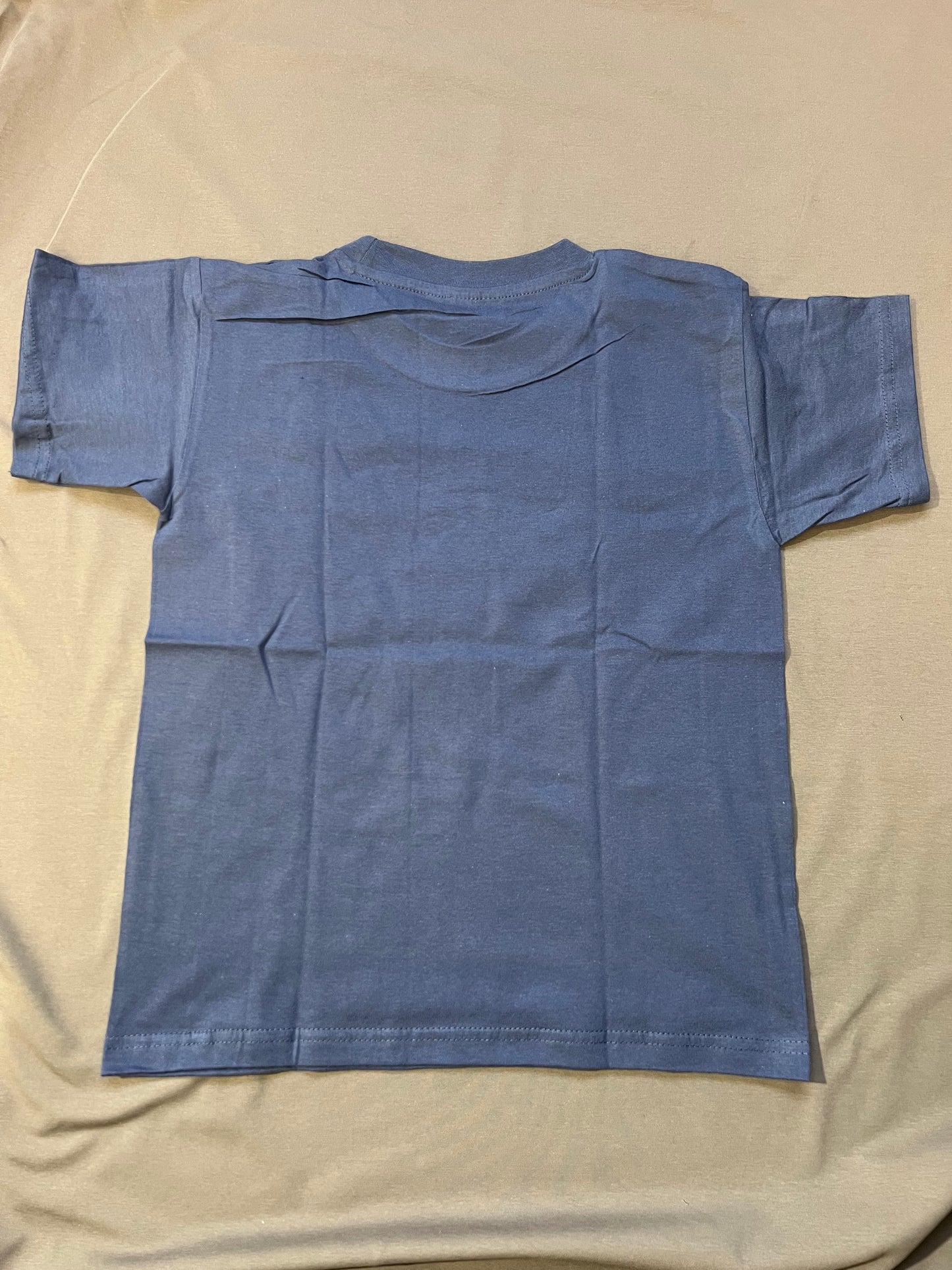 Kinder shirt 7-8 Jahre dunkel blau mit grünem Drachen