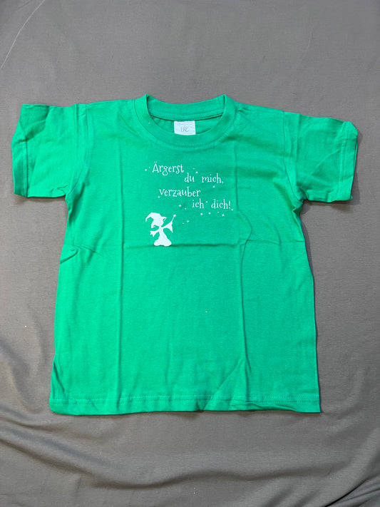 Kinder shirt 5-6 Jahre Grün Ärgerst du mich