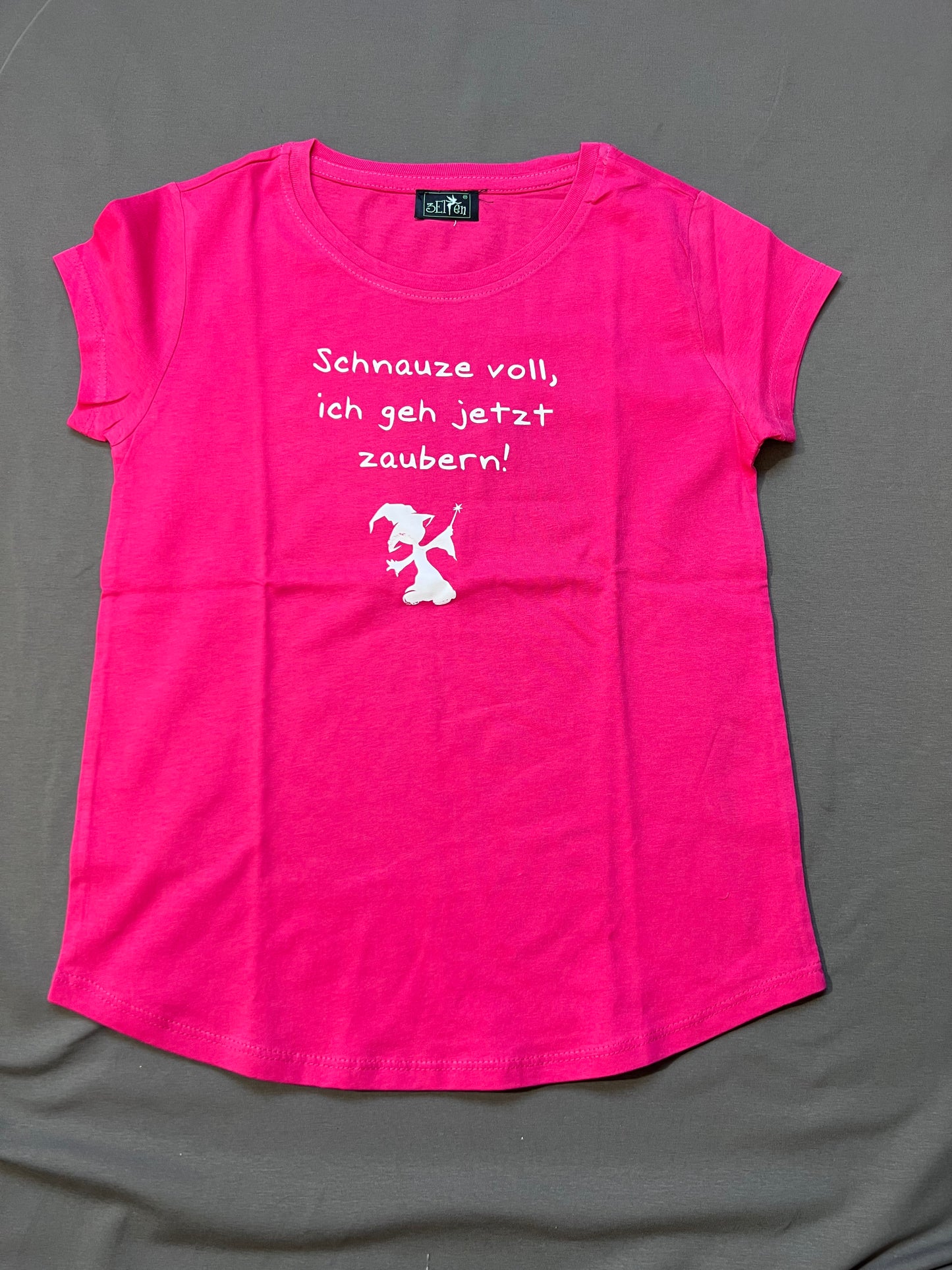 Kinder shirt 10-12 Jahre pink mit weißer Schrift (Kopie)