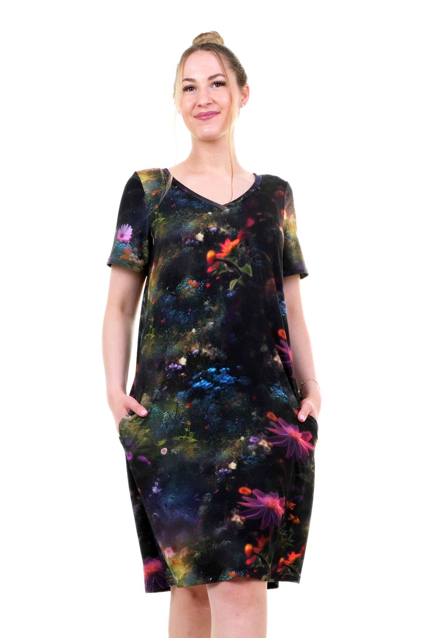 Jersey Kleid Relaxed Flora Fantasia