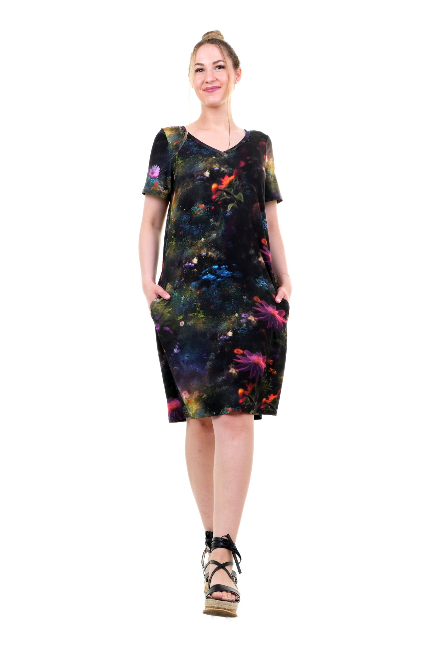 Jersey Kleid Relaxed Flora Fantasia