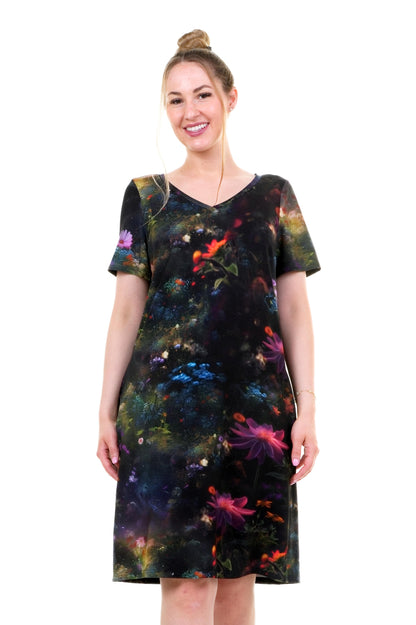 Jersey Kleid Relaxed Flora Fantasia