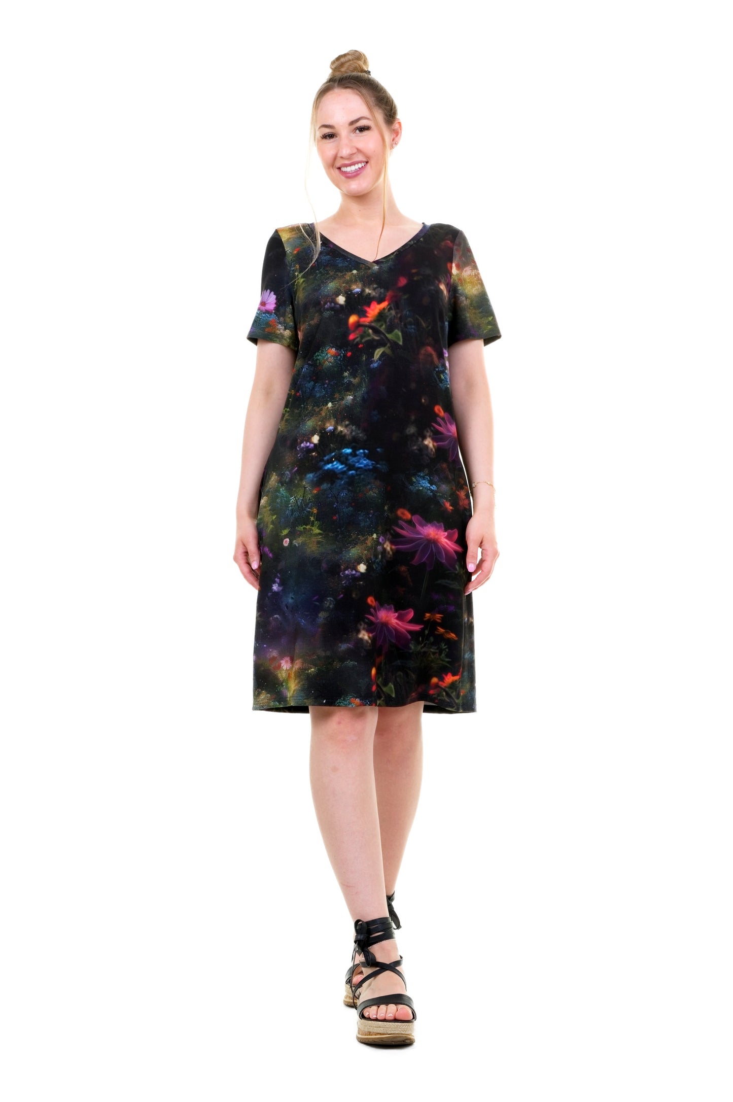 Jersey Kleid Relaxed Flora Fantasia