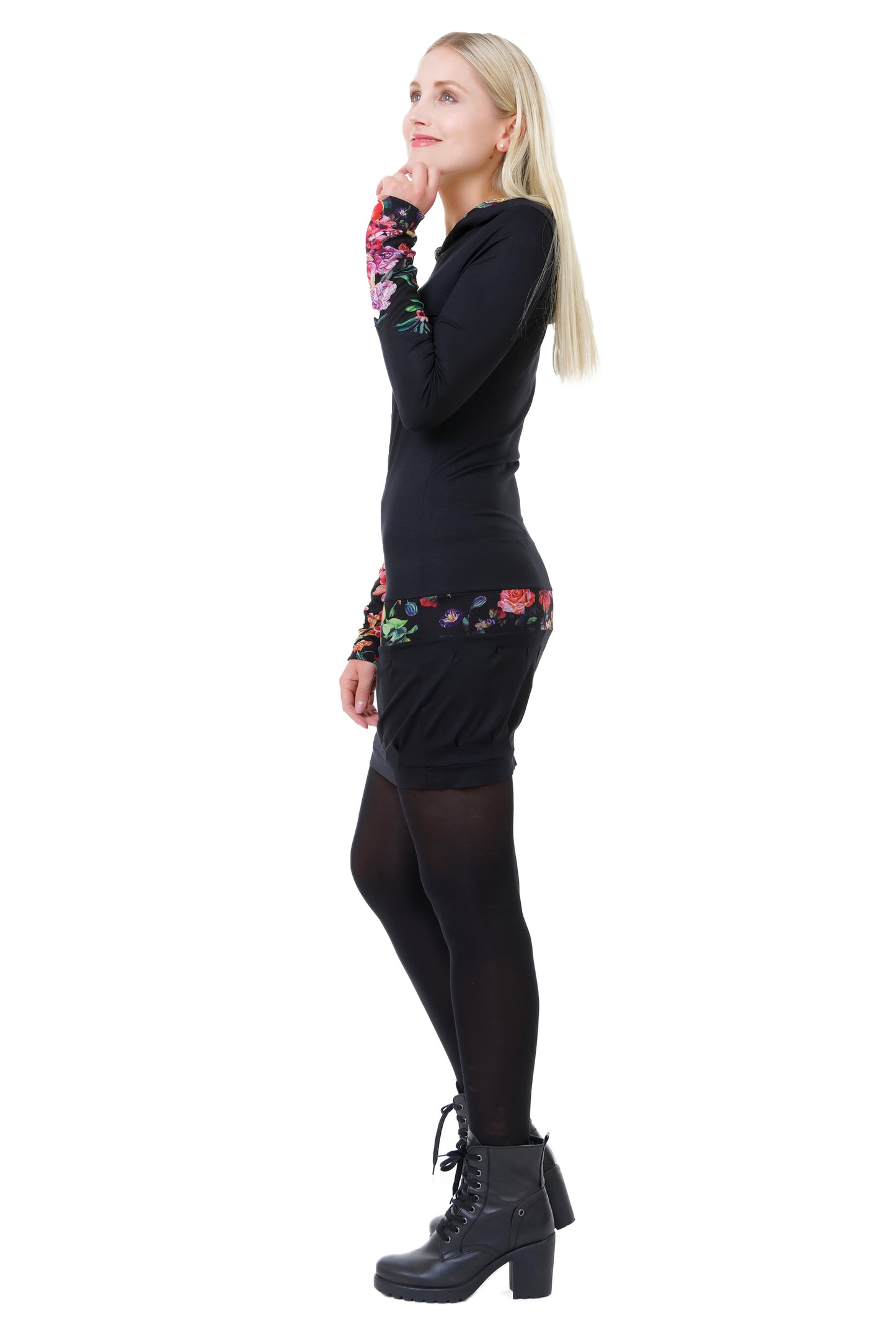 SALE Größe XS Hoodiekeid Sommer schwarz mystic rose