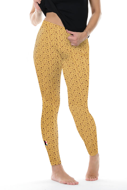 SALE Größe L 3Elfen Leggins gelbe Blümchen